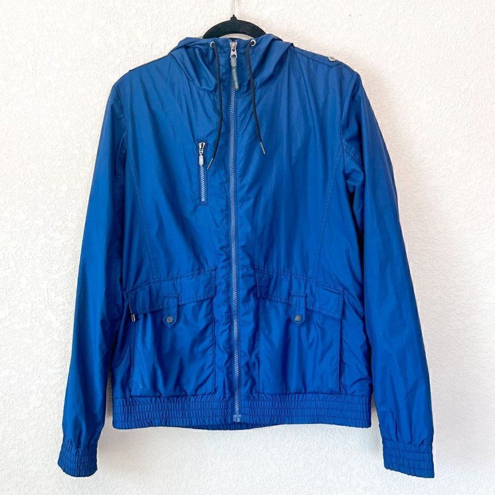 Bonfire Snowboarding Co Women's Blue Full Zip Hooded Jacket Size Medium